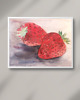 obrazy WYPRZEDAŻ SZTUKI! Akwarela Truskawki oryginalny obraz 300g 21x30 cm