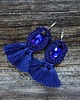 kolczyki soutache Granatowe kolczyki soutache