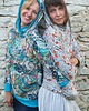 bluza z kapturem damska Bluza kangurka "Submarine" z turkusem
