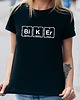 t-shirt damskie Koszulka damska czarna z nadrukiem Biker