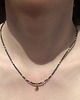 chokery Choker czarny spinel zawieszka ksiezyc