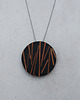 wisiory Duży okrągły naszyjnik z drewnem