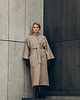 płaszcze damskie Płaszcz / kimono wełniane HARUTO SUN ze stójką - cappucino