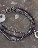 bransoletki wire wrapping Granat