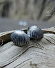 kolczyki wire wrapping Scallop Earrings