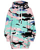 bluza z kapturem damska Bluza Oversize Tunika DR.CROW Camo Light