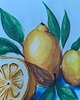 grafiki i ilustracje Obraz cytryny lato słońce akwarela Lemoniada 30x41 oprawiony