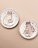 Ozdoby na ścianę Dwa talerze na ścianę - koty