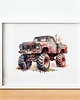 obrazy i plakaty do pokoju dziecięcego Plakat Monster Truck P190