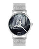 zegarki damskie Zegarek - Magiczny las - bransoleta mesh