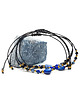 bransoletki z kamieni naturalnych Kyanit, lapis lazuli, dumortieryt, czarny turmalin i hematyt bransoletka