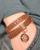 bransoletki skórzane Snake + śnieżka