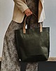 torby na ramię Torba Mr.m Vintage green skóra naturalna/uszy kremowe