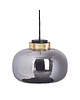 lampy wiszące Lampa Wisząca Szklana Mirror Szara
