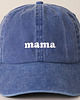 czapki damskie Czapka z daszkiem granatowa MAMA