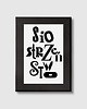 grafiki i ilustracje Siostrzeństwo grafika typograficzna w drewnianej ramce A5
