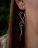 kolczyki wire wrapping Kolczyki niebieskie topaz i apatyt wire wrapping