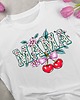 t-shirt damskie MAMA WIŚNIA koszulka z nadrukiem