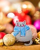 broszki Broszka szara kotka Purusia
