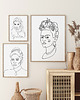 grafiki i ilustracje Prezent personalizowany - minimalistyczny linearny portret na zamówienie