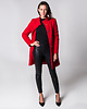 płaszcze damskie Płaszcz ze stójką czerwony Holystic