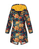 kurtki damskie Kurtka parka damska - VINTAGE CHINESE FLOWERS