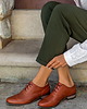 półbuty damskie Skórzane półbuty jazzówki Zapato model 246 brązowy lico