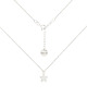 chokery Srebrny choker pancerka z ażurową gwiazdą