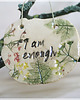 napisy dekoracyjne i tabliczki I am enough - dekor ceramiczny z afirmacją