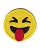 naszywki na ubrania Naszywka termoprzylepna na odzież haftowana EMOJI Z JĘZYKIEM 5,5cm