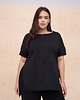 tuniki damskie Tunika Damska Letaro Plus Size Czarny - 44/46
