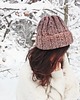 czapki damskie Czapka beanie z wełną melanż