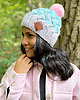 czapki damskie Czapka Handmade Happy Cukierki