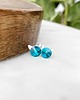 kolczyki srebrne KOTY! kolczyki srebrne - kryształy Swarovski - Blue Zircon (mniejsze)
