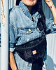 saszetka nerka Nerka / torebka Mili Belt Bag L  z jeansu powlekanego welurem