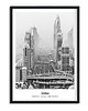plakaty Plakat miasto Dubaj Emiraty Arabskie scandi