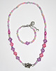 komplet biżuterii Komplet - Różowy, pastelowy imbryk
