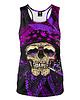 topy damskie DR.CROW Bokserka Damska Cannabis Skull Pink