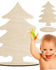 dekoracje świąteczne Figurka Drewniana Choinka na Podstawce do Malowania Dekoracja Świąteczna