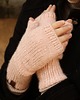 rękawiczki damskie Mitenki rękawiczki bez palców pudrowy róż