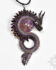 wisiory Synir, wisior ze smokiem, beading