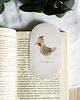 zakładki do książek Zakładka do książki kurka ilustracja dla dzieci retro bajkowa
