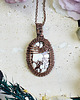 wisiory Miedziany wisiorek wire wrapping z jaspisem Wild Horse