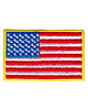 naszywki na ubrania Naszywka naprasowanka FLAGA USA termo haft 6,7x4,2cm