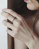pierścionki srebrne Pierścionek Geommetry GEMstone/ satin silver ring