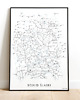 plakaty Plakat Beskid Śląski - mapa Beskidu Śląskiego