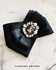 broszki Czarna Brosza  z  kryształkami NEW