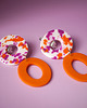 klipsy KLIPSY! szalone orange duże donuty
