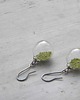 kolczyki wire wrapping Kulki metaliczne groszkowe    - kolczyki