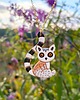 wisiory Naszyjnik z lemurem, amulet z zawieszką w kształcie lemura, lemur, boho